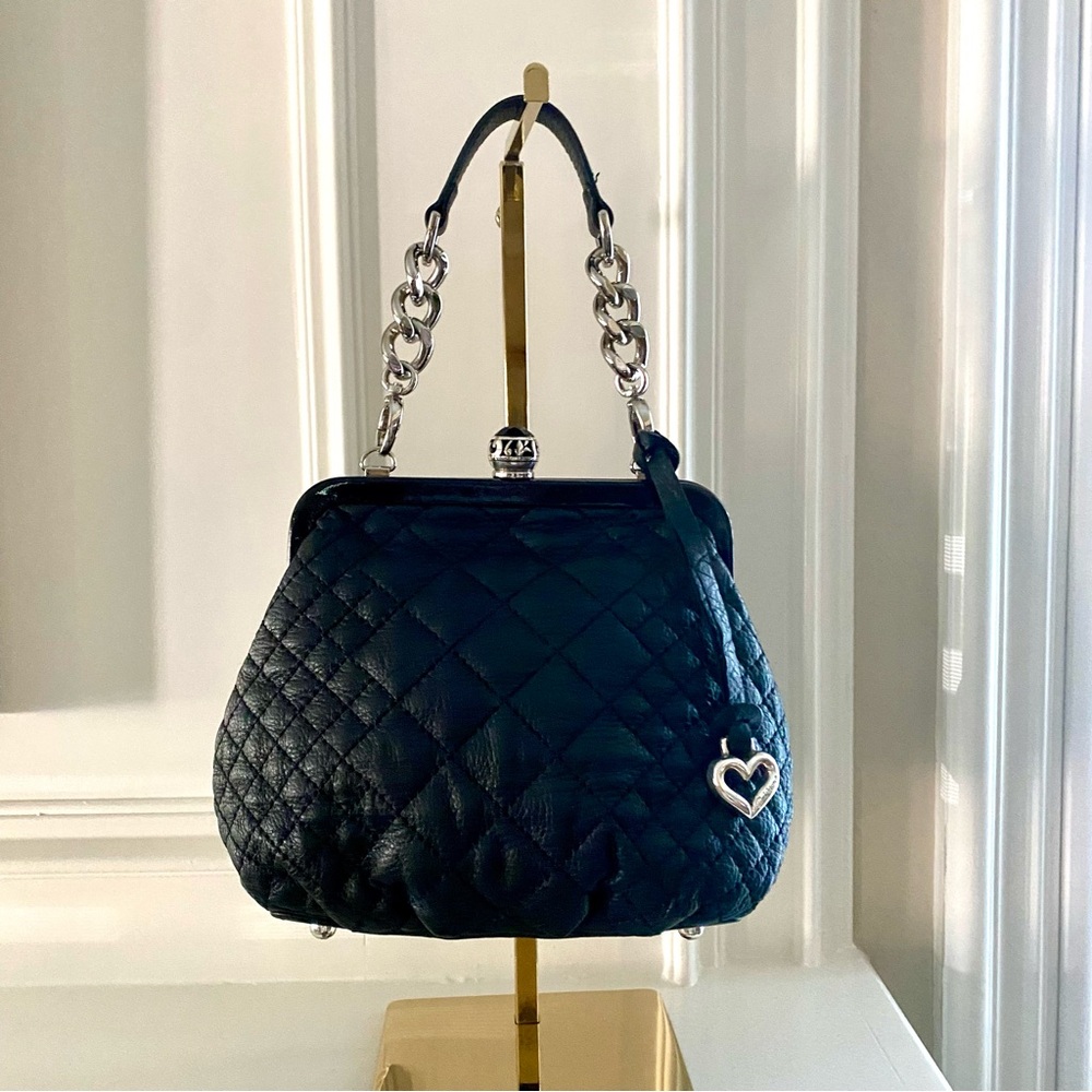 Brighton Black Quilted Lady Edith Handbag